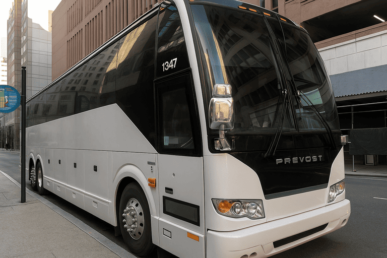 a Charter Bus Rental Norman coach bus